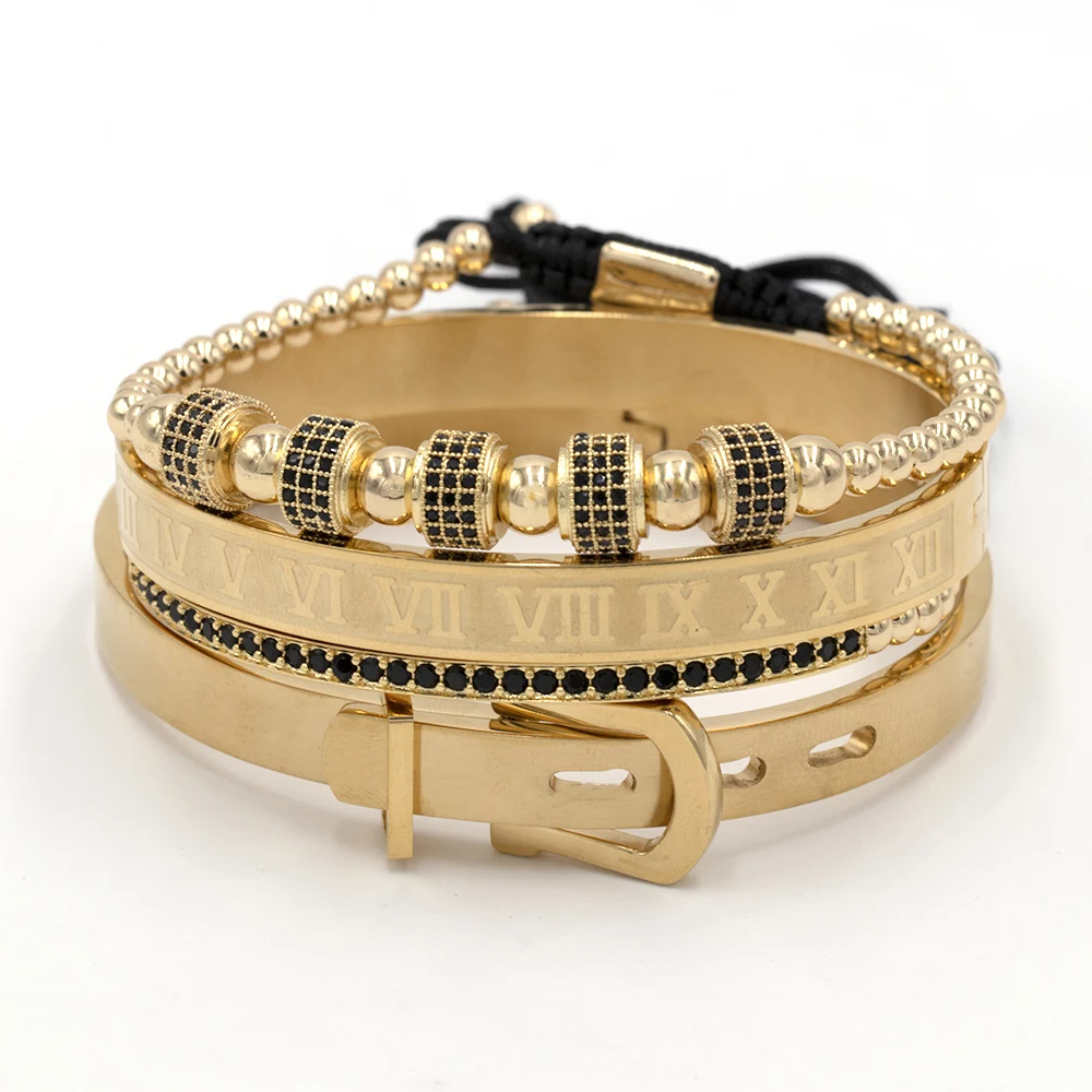 4 шт./компл. роскошные мужские украшения ручной работы из титановой