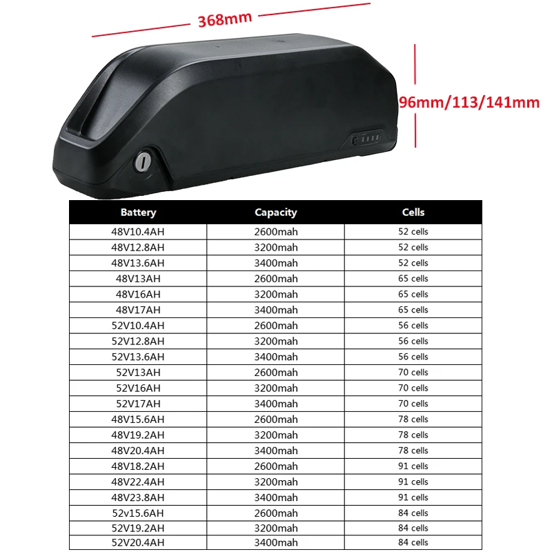 Ebike LG литиевая батарея 48 в 52 в 21 Ач 23.8ач для Bafang BBS02 BBSHD мотор электрический велосипед литий-ионный аккумулятор ebike чехол для батареи