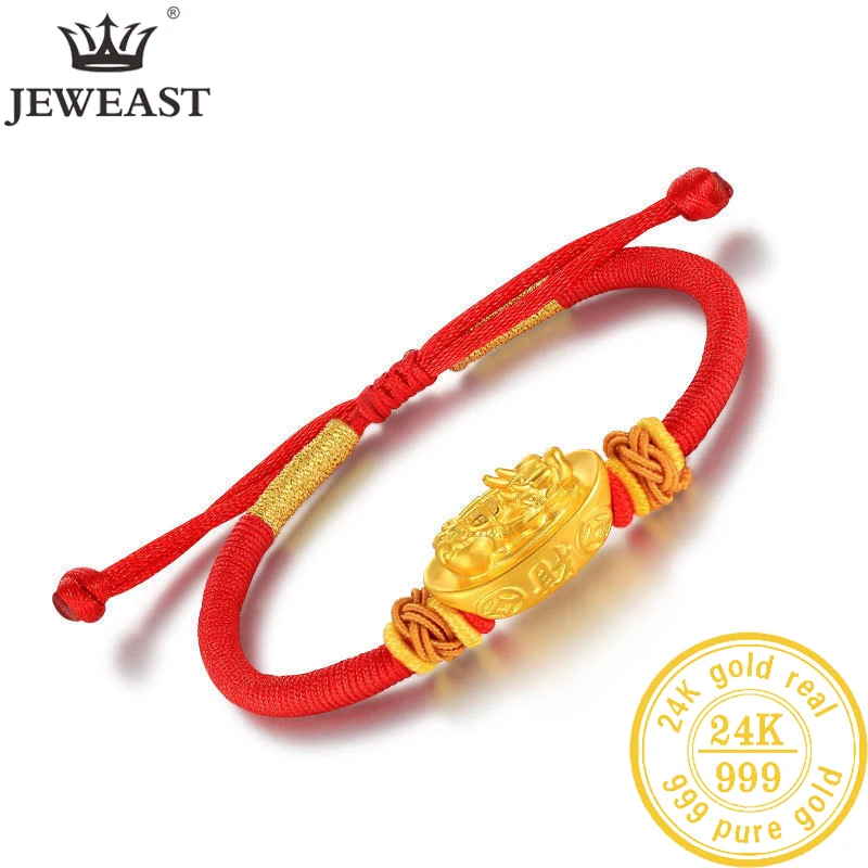 

JLZB 24K Pure Gold Bracelet Real 999 Solid Gold Bangle Upscale Beautiful Romantic Trendy Classic Jewelry Hot Sell New 2020