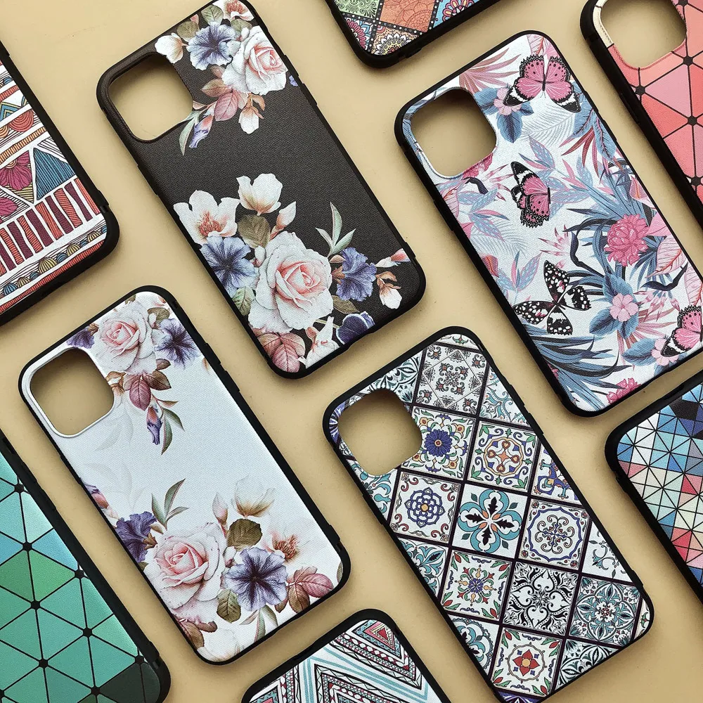 Роскошный винтажный Модный чехол для телефона iPhone 11 Pro Xs MAX XR X мягкая задняя