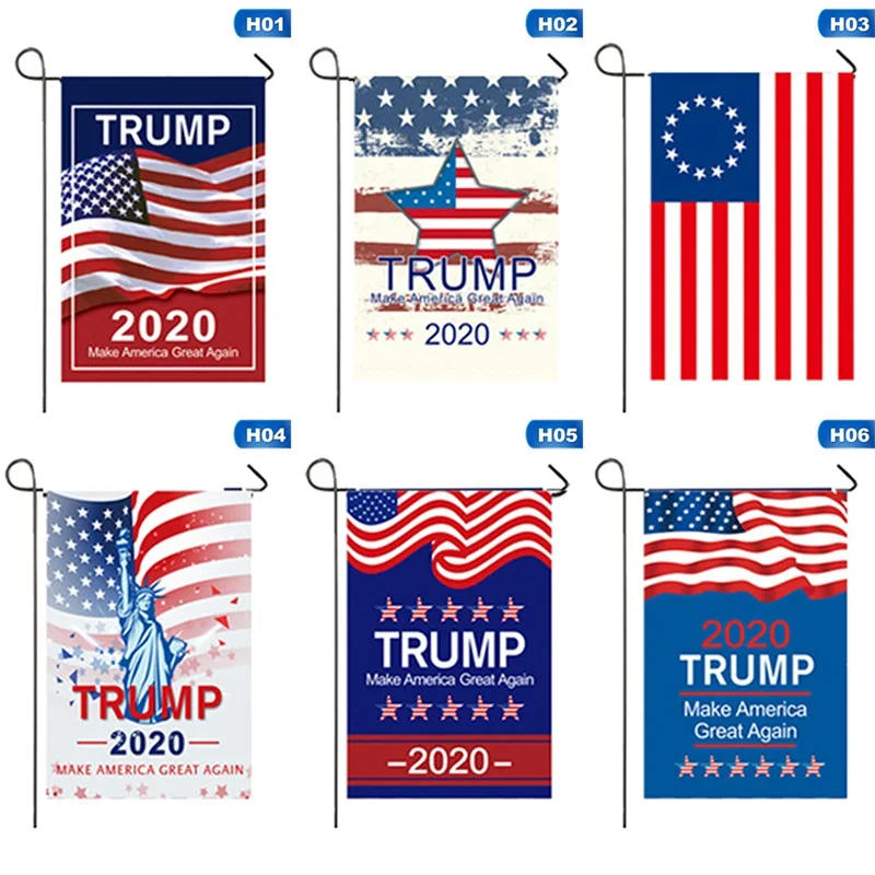 Флаг Трампа 2020 30*45 см двусторонний Печатный флаг Дональда стандарта Keep America Great