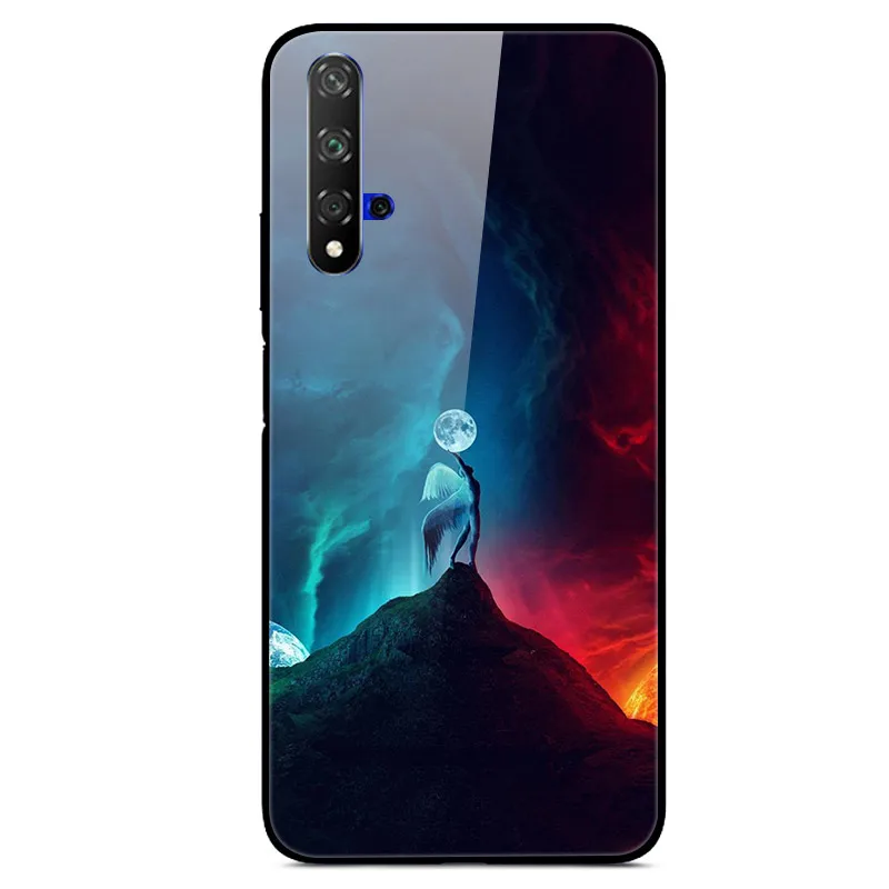 08 Чехол для huawei Honor 20, Жесткий Чехол из закаленного стекла с принтом, чехол для huawei Honor 20 Pro Lite Honor20 YAL-L21Cover Fundas - Цвет: 08