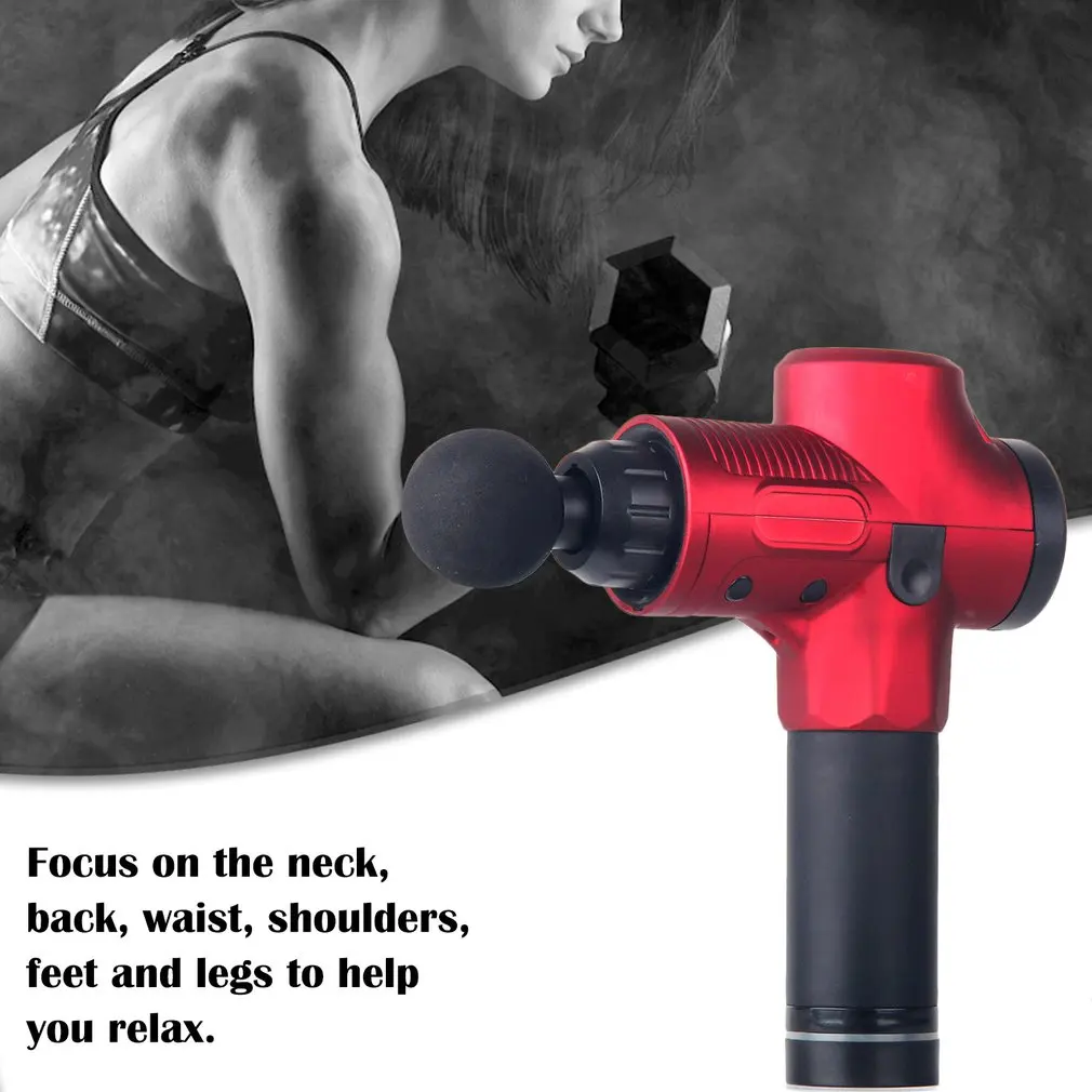

High Quality Percussion Massage Guns Tool 4 Heads 30 Speeds Vibration Muscle Body Therapy Massager dropshipping