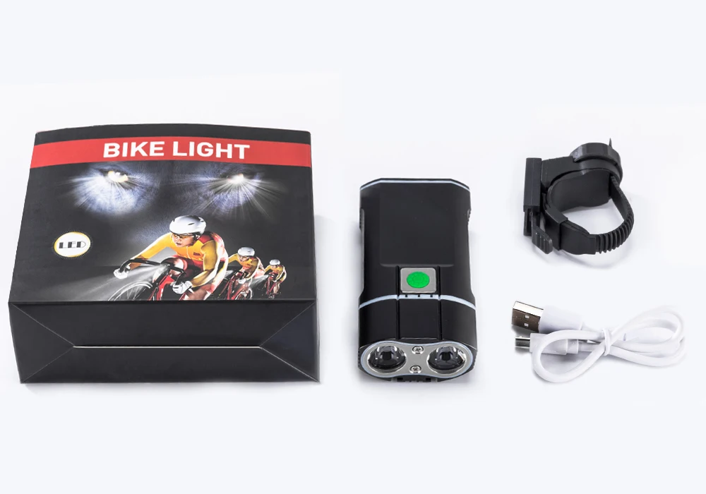 Велосипедный светодиодный фонарь WOSAWE 2400 лм Передний для велосипеда USB