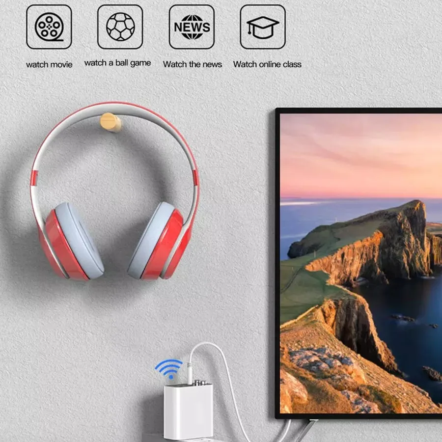 Bluetooth 5.0 Audio Transmitter Receiver Combo Fast Charger 3.5MM AUX RCA TF U Disk Stereo Music Wireless Adapter TV Headset PC |
