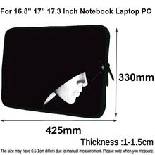 Vogue 17 Inch Notebook Bag 16.8/ 17.3 Computer Notebook Sleeve Case Cover For Lenovo Macbook Dell Asus Acer 17 Laptop Pouch Case