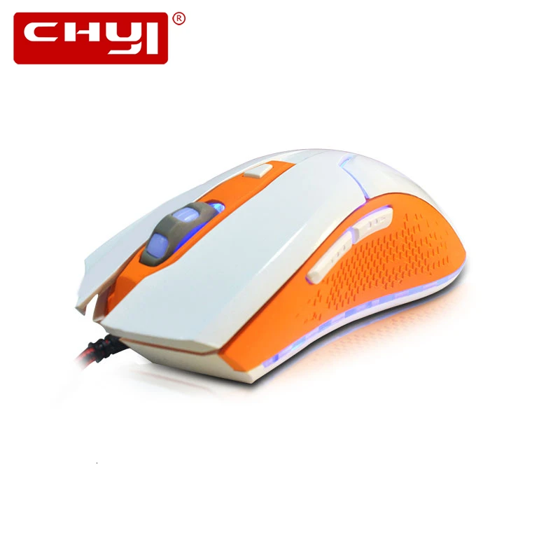 Проводная игровая мышь CHYI с цветной светодиодной подсветкой компьютерные