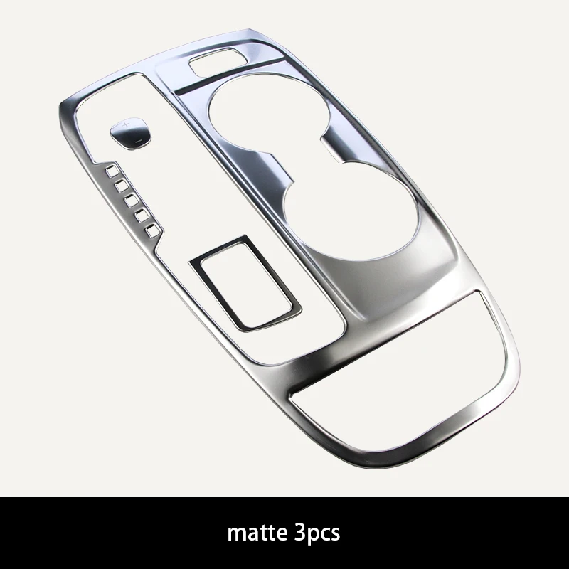 matte 3pcs Внутренняя модификация Специальная нержавеющая сталь центральный контроль переключения передач для Chevrolet Equinox - Цвет: matte 3pcs