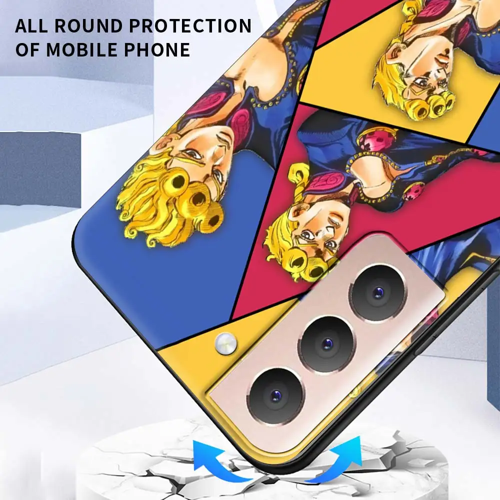 

Silicone Case Coque For Samsung Galaxy S21 Ultra S20 FE 5G S10e S10 S8 S9 S20 Plus S7 JoJo Bizarre Adventure Shell Cover Fundas
