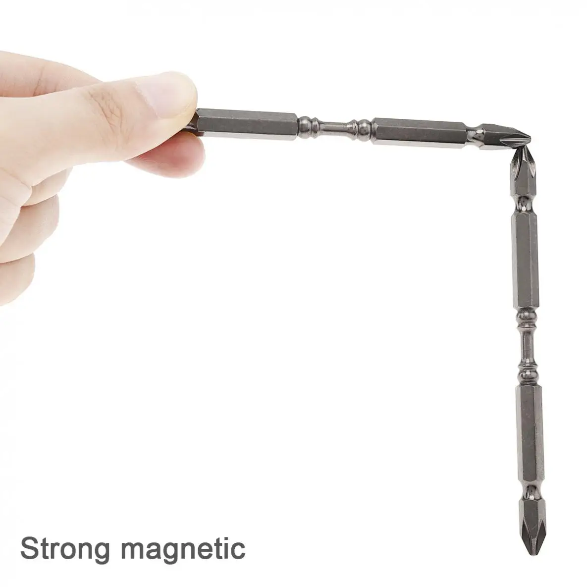 

1/4" PH2 110mm D1 Hardness Magnetic Electric Screwdriver with Phillips Screw and Double Head for Drill Hole Accessories
