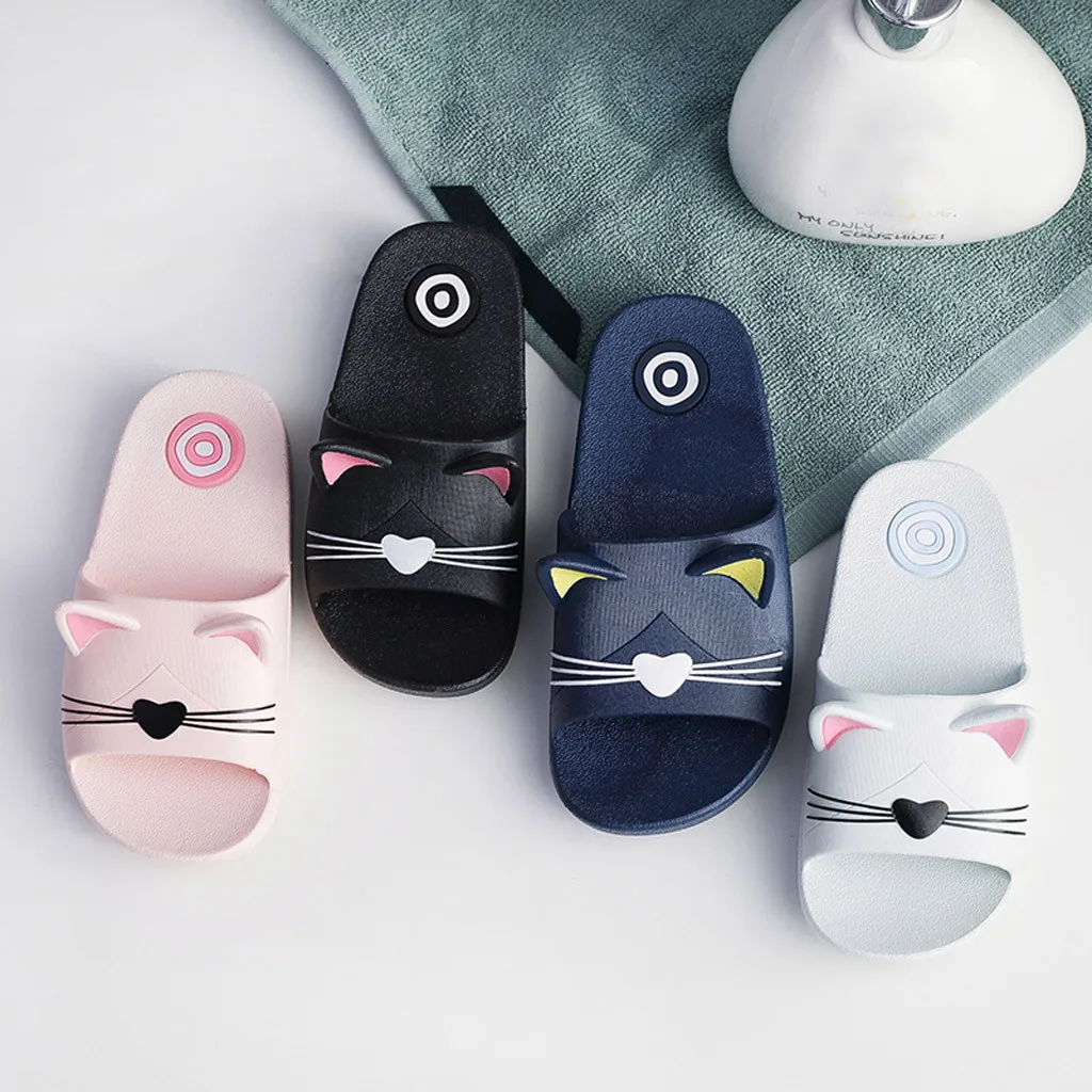 

Slippers Slippers For Newborn Boy Girl Shoes Baby Kids Girls Boys Home Slippers Cartoon Cat Floor Family Shoes Beach Sandals