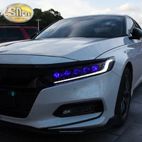 car styling for honda accord 10th led headlights 2018 2019 led head lamp angel eye led light fog lights daytime running lights