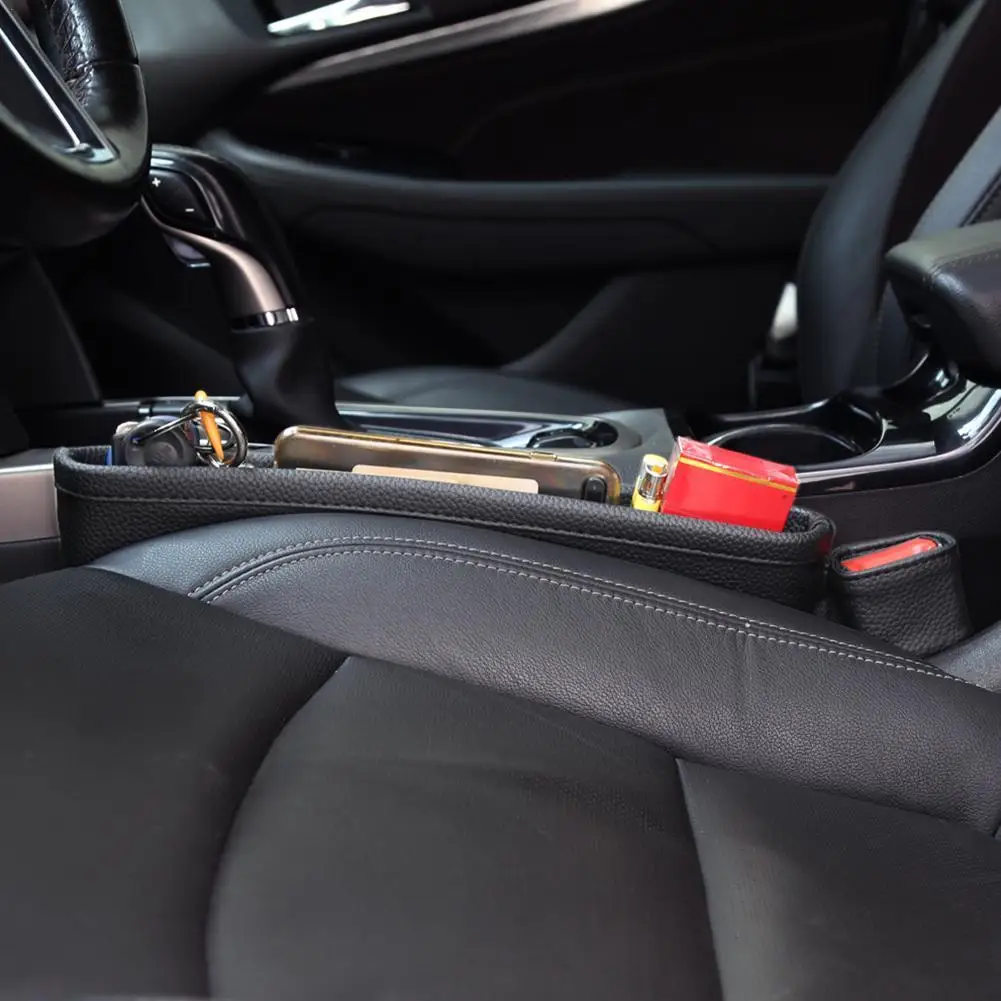 

Новое автомобильное кресло Gap Органайзер из искусственной кожи автомобильный Органайзер Универсальный спереди коробка щелевая автомобиля...