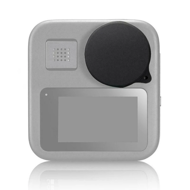 

for GoPro Max Action Camera Accessories 2PCS Screen Steel Protective Film + 2PCS Lens Cap Cover