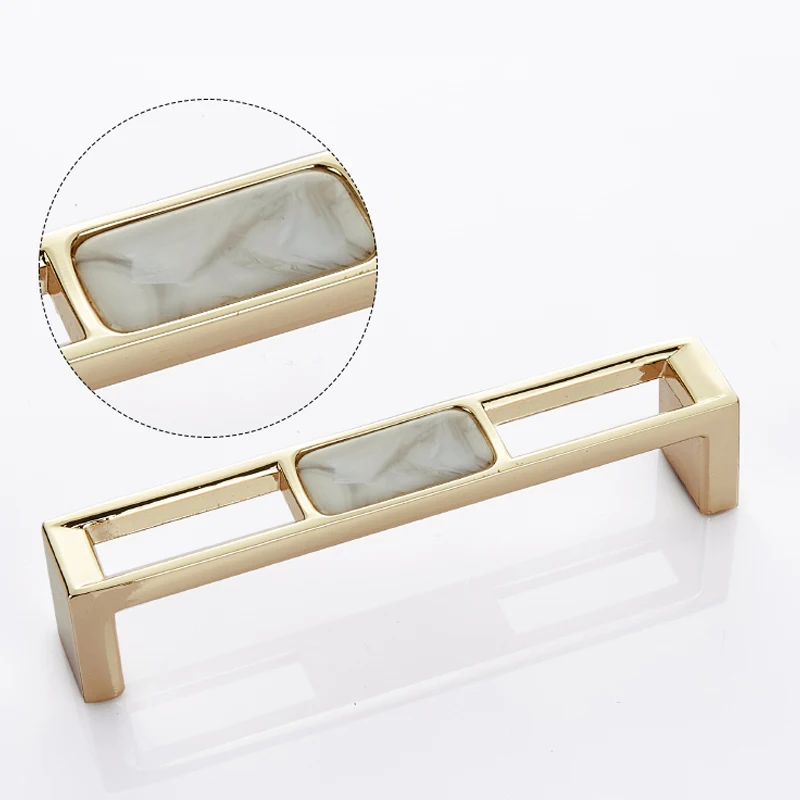 Мраморная оболочка ручки шкафа ящики и Шкаф Тянет модная фурнитура для кухонной