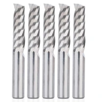 5pcs up down cut 6mm spiral solid carbide cnc router endmill compression wood tungsten end milling cutter tool bit