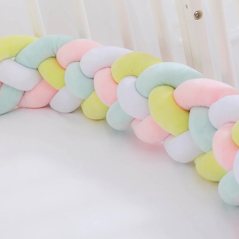 Для новорожденных бампера кроватки 2 м 4 нити завязанный плетеные бампер подушки