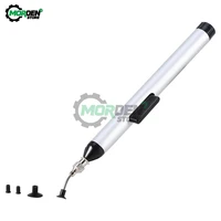 ic smd vacuum suction pen remover sucker pump ic smd tweezer pick up tool solder desoldering with 3 suction header dropship