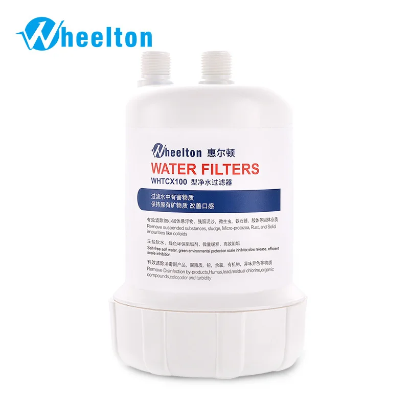 

Бытовой очиститель воды WHEELTON для кухонной раковины для ванной комнаты фильтр с активированным углем уменьшает известь жесткая вода