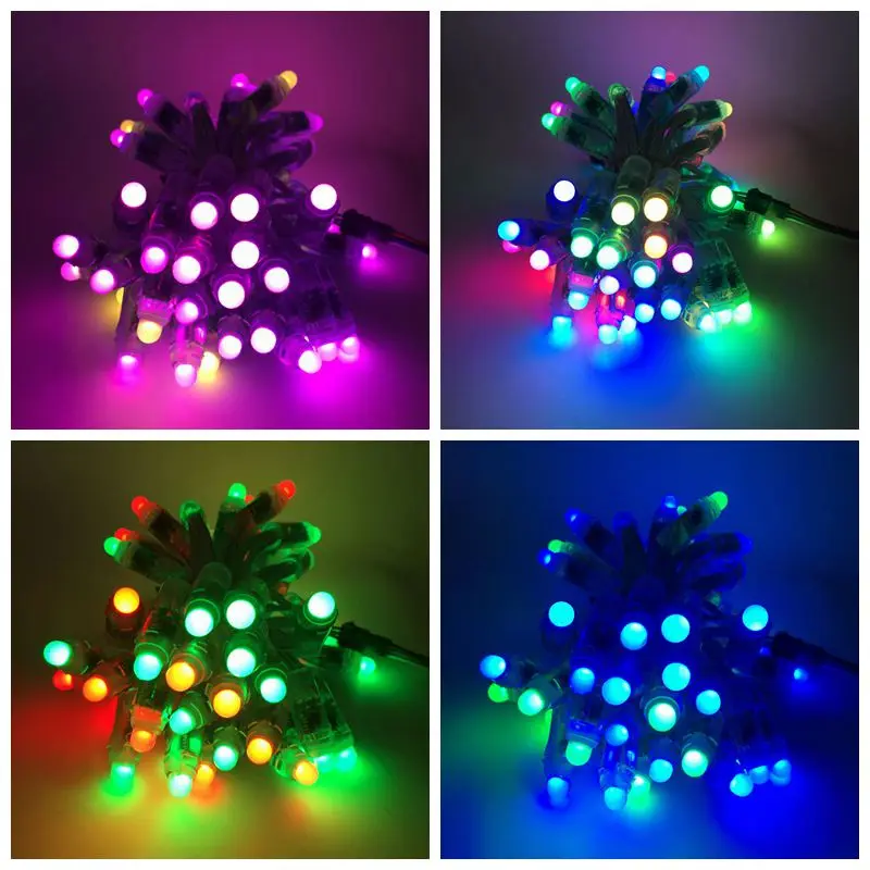 2000 шт./лот DC 5V WS2811 IC RGB светодиодный модуль гирлянда 12 мм Полноцветная наружная