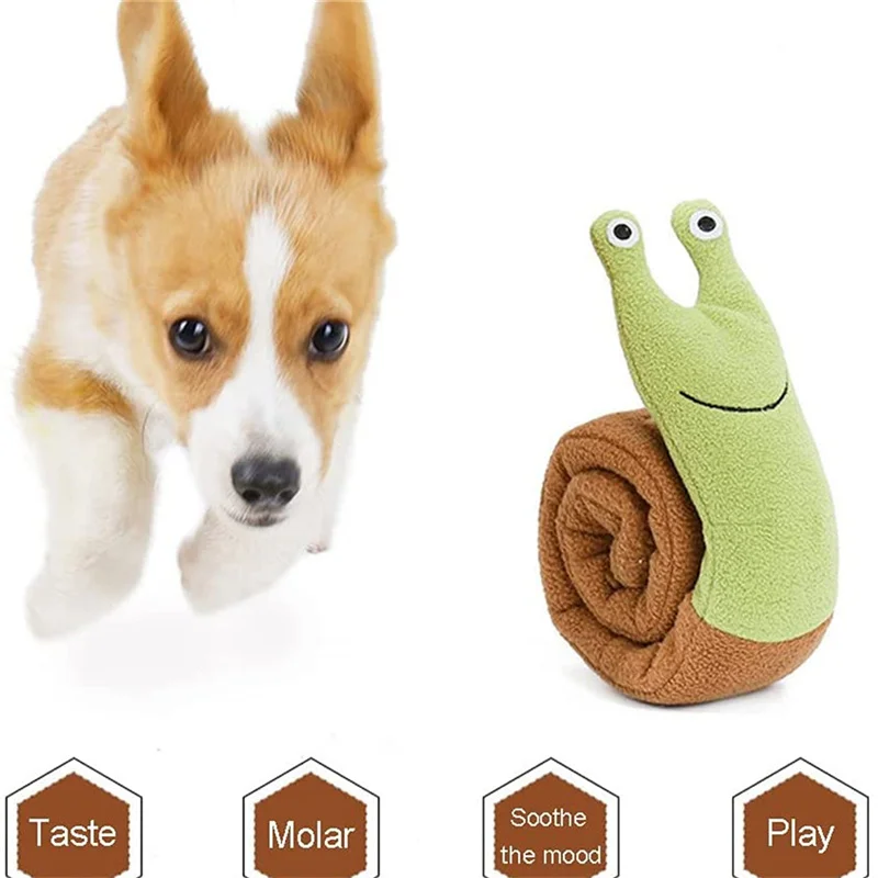 

Snails Toys Interactive Dog Puzzle Encourage Natural Foraging Skills Portable Nonslip Pet Snuffle Mat Slow Feeder Easy To Clean