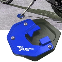 tenere700 motorcycle sidestand side stand foot extension enlarger plate pad support screw for yamaha tenere 700 2019 2020 2021