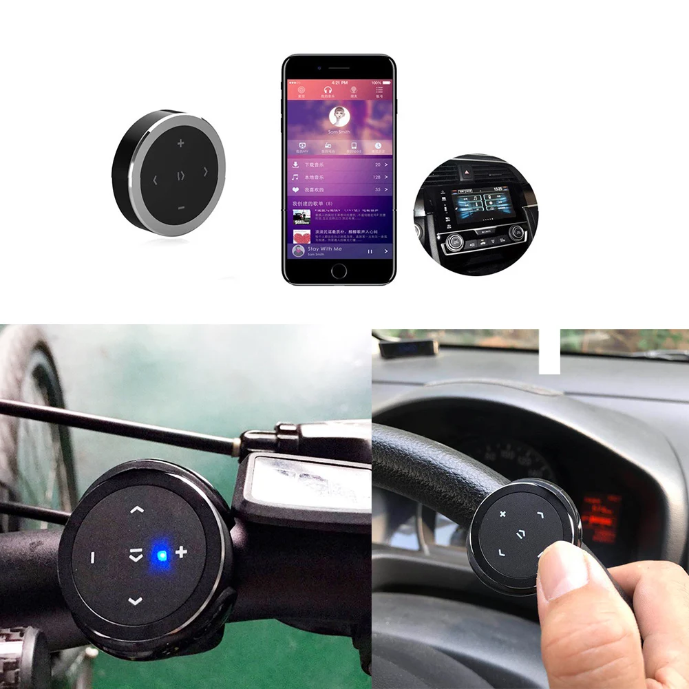 Беспроводной Bluetooth Автомобильный руль пульт дистанционного управления телефон