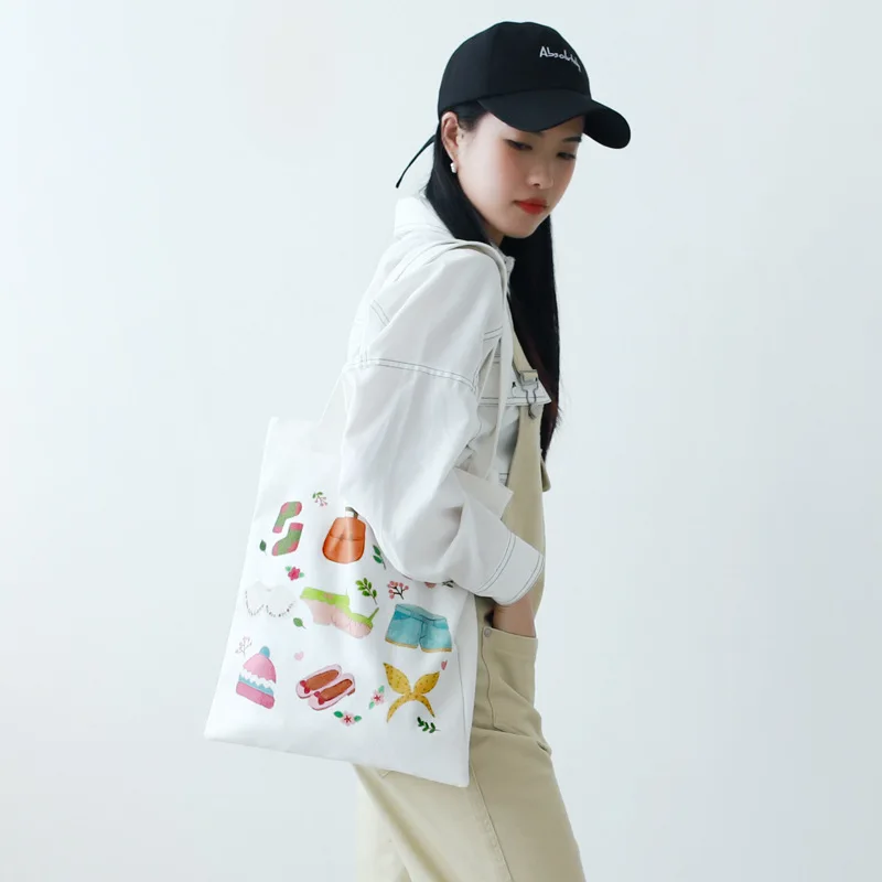 2020 летние сумки холщовая сумка хозяйственная ежедневное использование текста