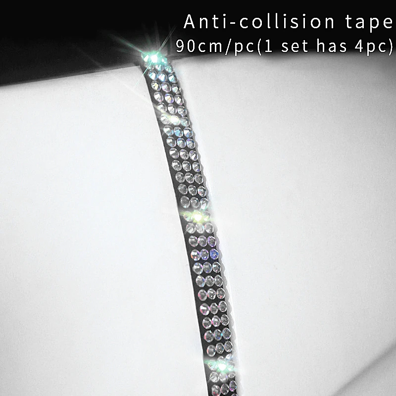 Car Door Sticker Multi-function Adhesive Protective Film Fashion Rhinestone Tape Protection Scratch-resistant | Автомобили и