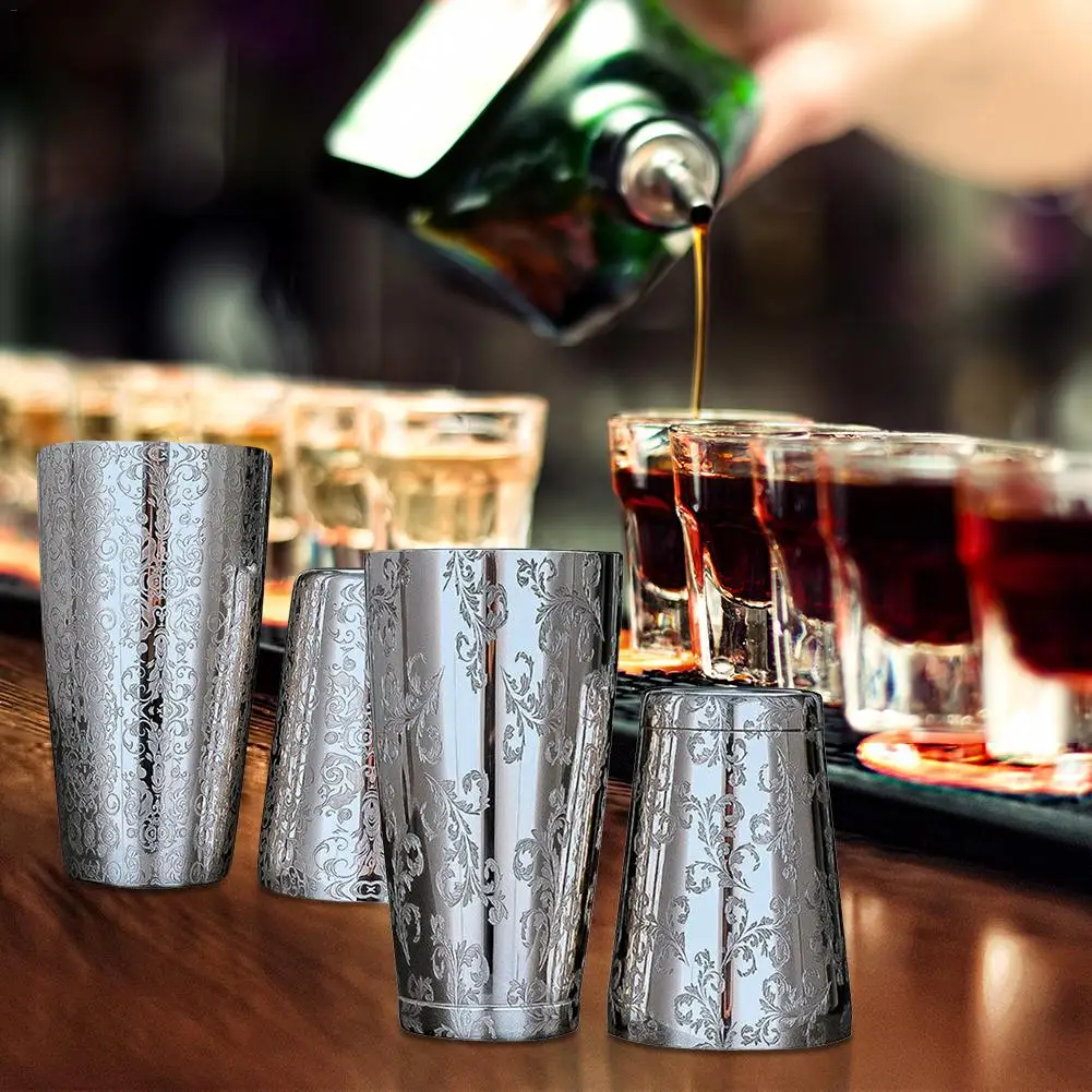 Бостонский шейкер для коктейлей Bartender 2 шт./компл. креативный гравировальный