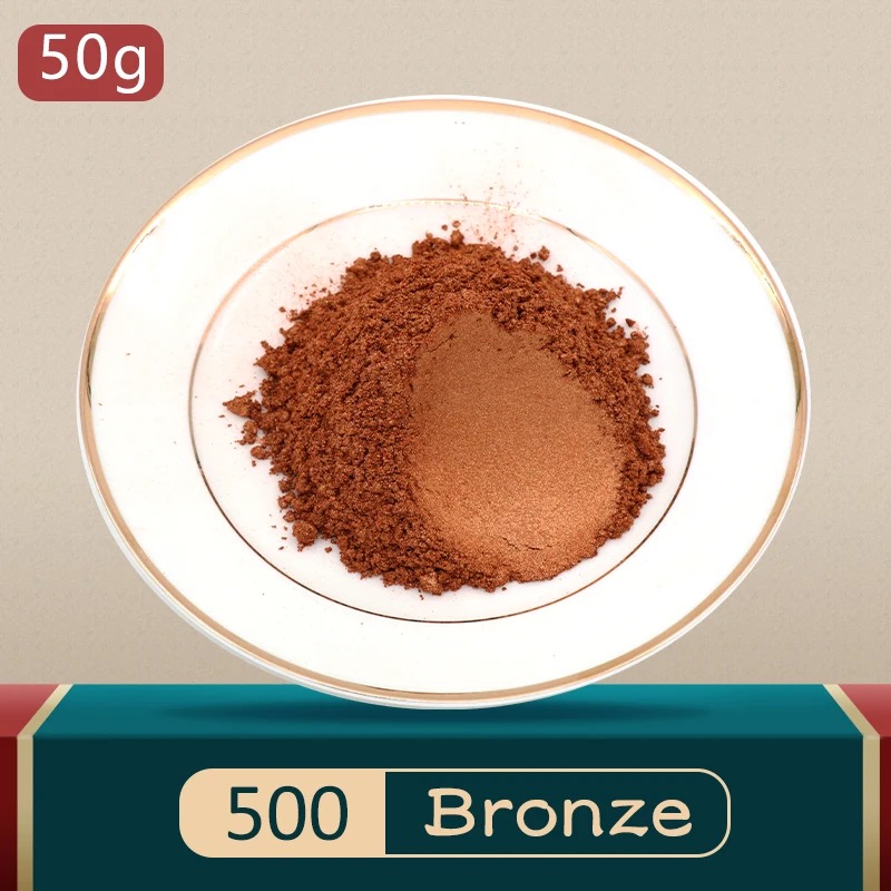 Жемчужный пигмент минеральная пудра Мика порошок Тип 500 золотой краска для DIY