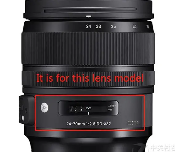 COPY For Sigma ART 24-70 F2.8 DG OS HSM Lens Image