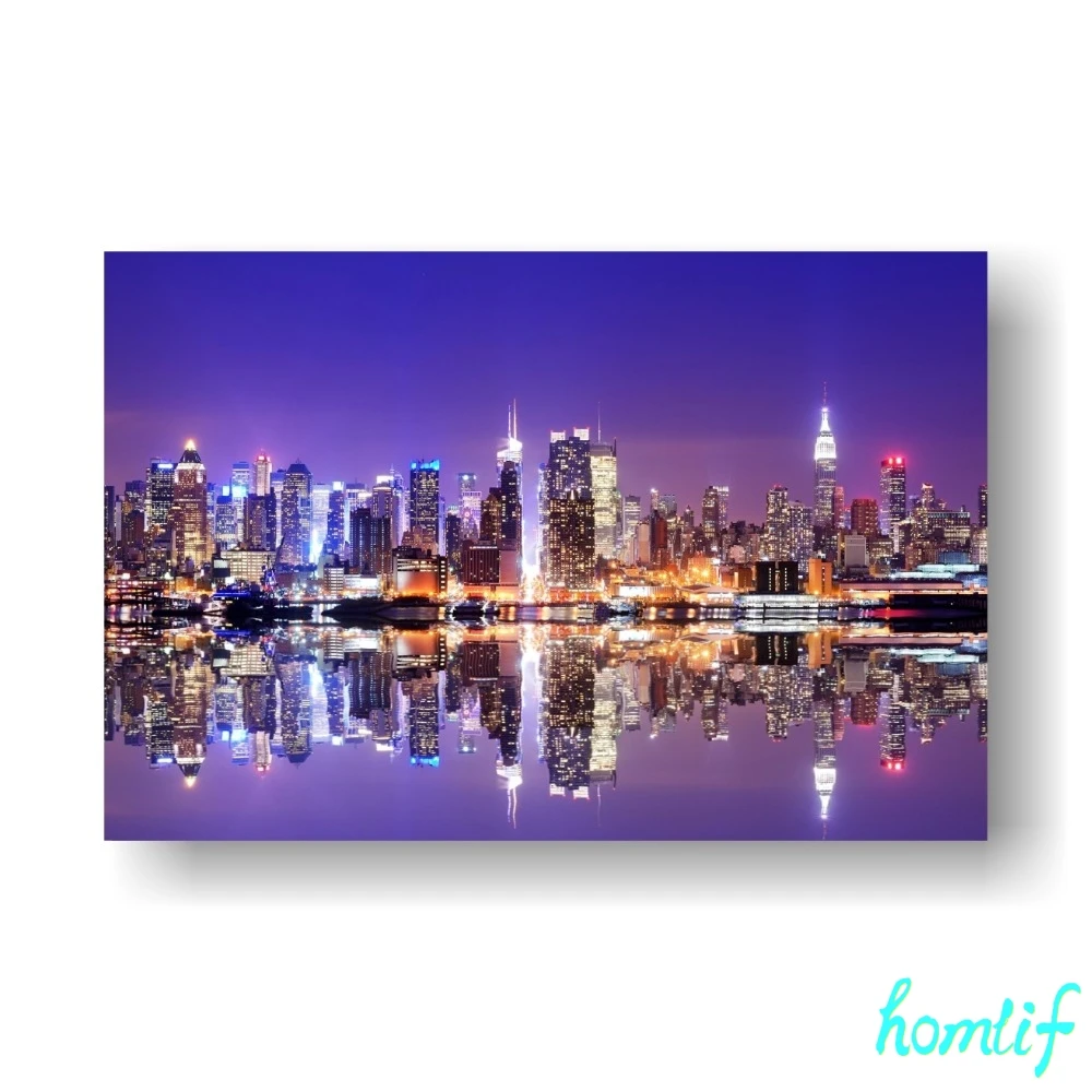 Алмазная картина наборы для вышивки крестиком Нью-Йорк ночное искусство вышивка
