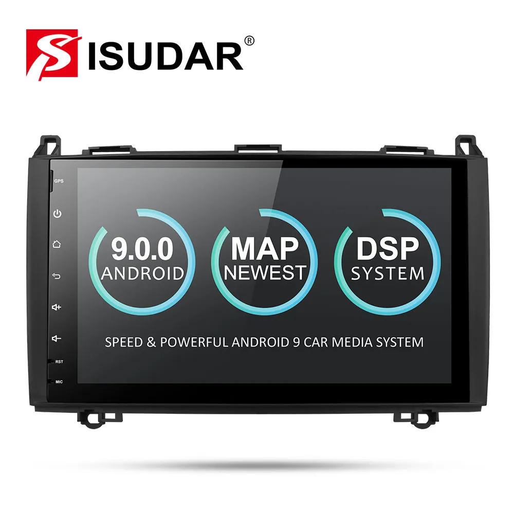 Isudar 2 Din Авто Радио Android 9 для Mercedes/Benz/Sprinter/Viano/Vito/B-class/B200/B180 Автомобильный мультимедийный видео DVD плеер gps FM