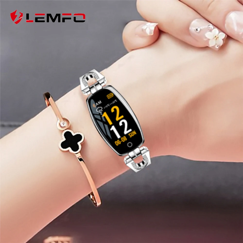 LEMFO H8 Pro Смарт часы для женщин Водонепроницаемый монитор сердечного ритма леди