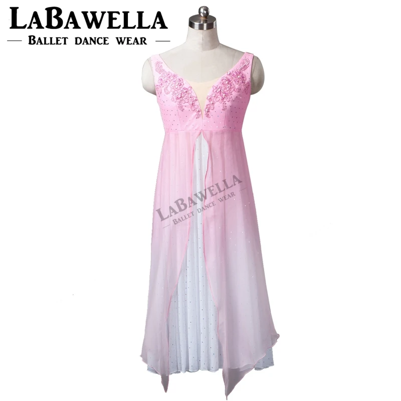 

Розовые профессиональные романтические балерины Le Corsaire YAGP для девочек; длинное балетное платье-пачка; юбки; WomanBT9064