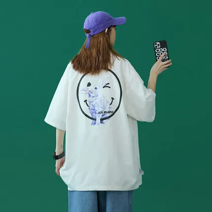 

han Women's sweet and cool short-sleeved design trendy brand blouse, summer five-point sleeves plus size women's clothing