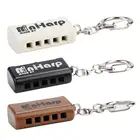 Основная Гармоника C Key, 5 отверстий, 10 тонов, Фосфористая бронзовая трость, портативная карманная мини-гармошка с брелоком