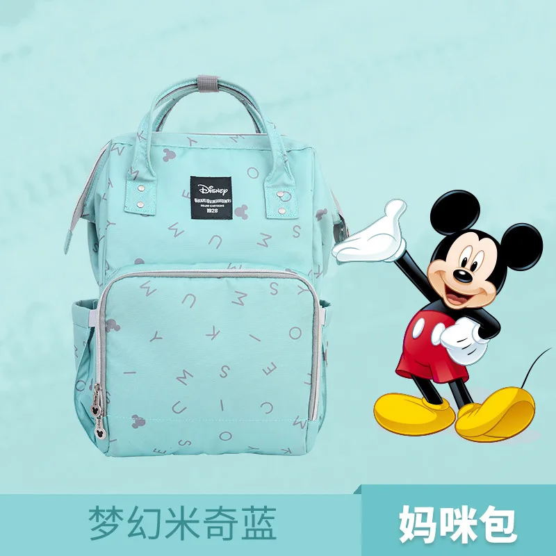 Disney рюкзаки мумия пеленки мешок многофункциональный большой емкости кожа Классические Дорожные Сумки детские сумки бутылки изоляции DPJ04