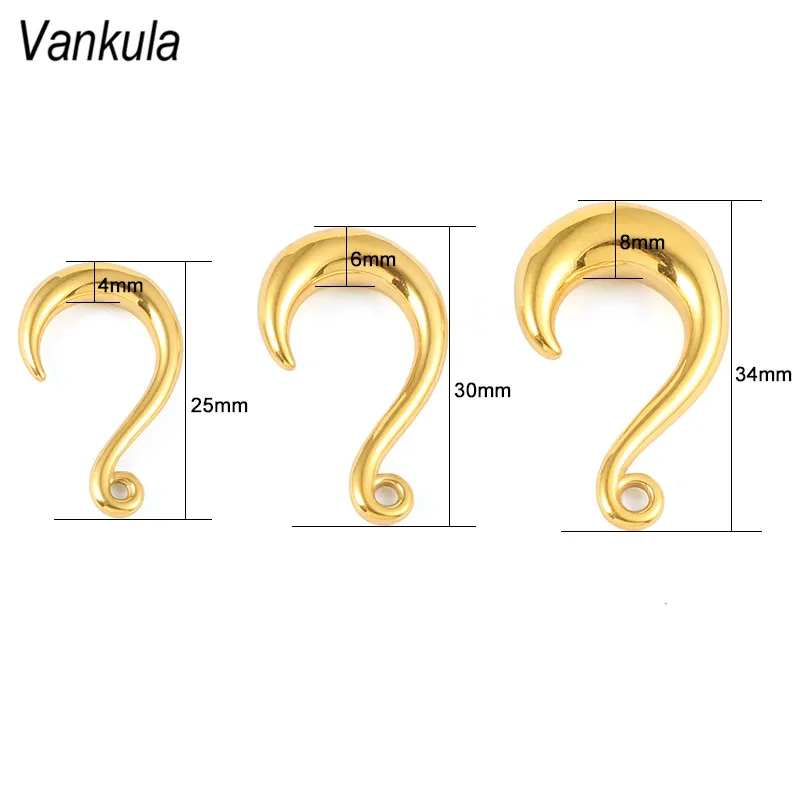Vankula, 2 шт., новинка, натуральный камень, болтаются, затычки для ушей, тоннель, нержавеющая сталь, крючки для ушей, пирсинг, ювелирные изделия