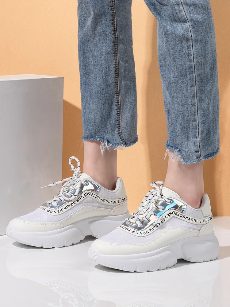 GOGC кроссовки женские сникерсы кроссы на платформе высокая подошва летняя обувь