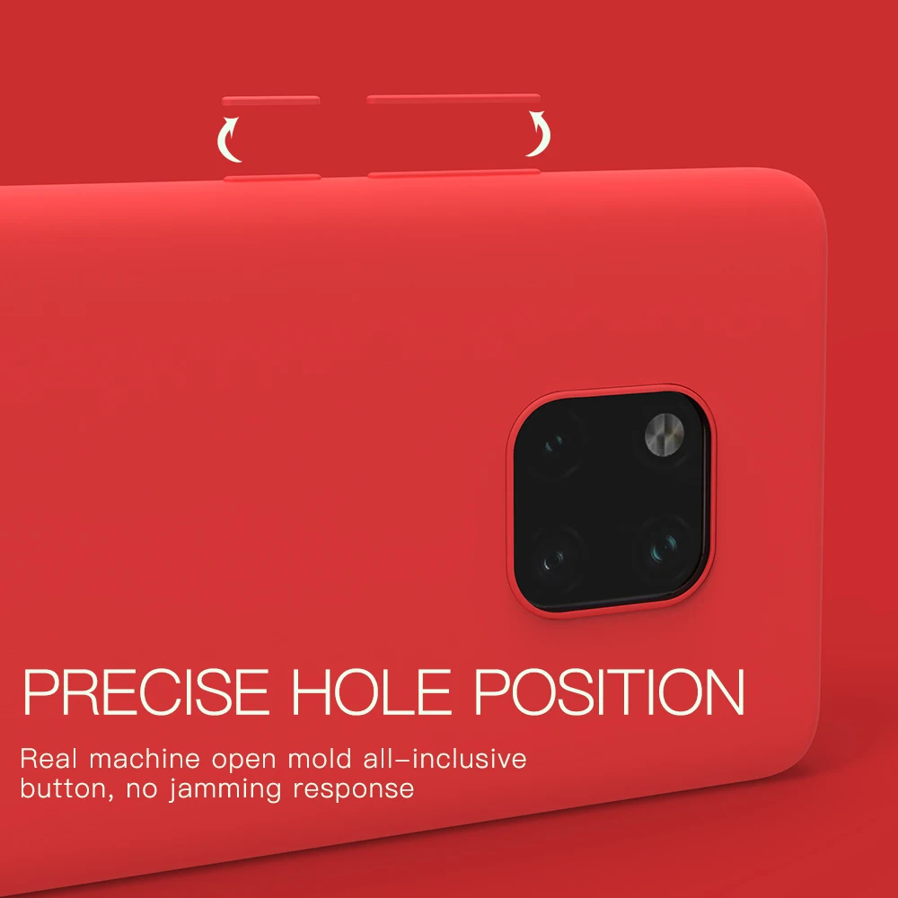 Оригинальный чехол KEYSION из жидкого силикона для Huawei Mate 30 Pro 20 Lite гелевый резиновый