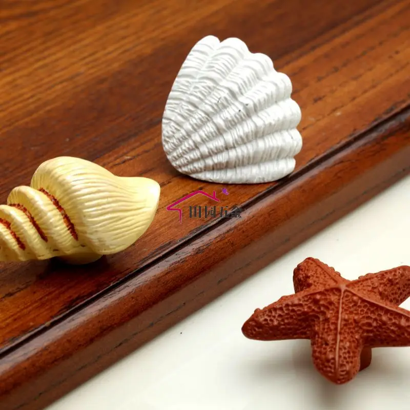 Ручки полимерные для ящиков и шкафов ручка мебели морская звезда 1 шт.|cabinet handle and