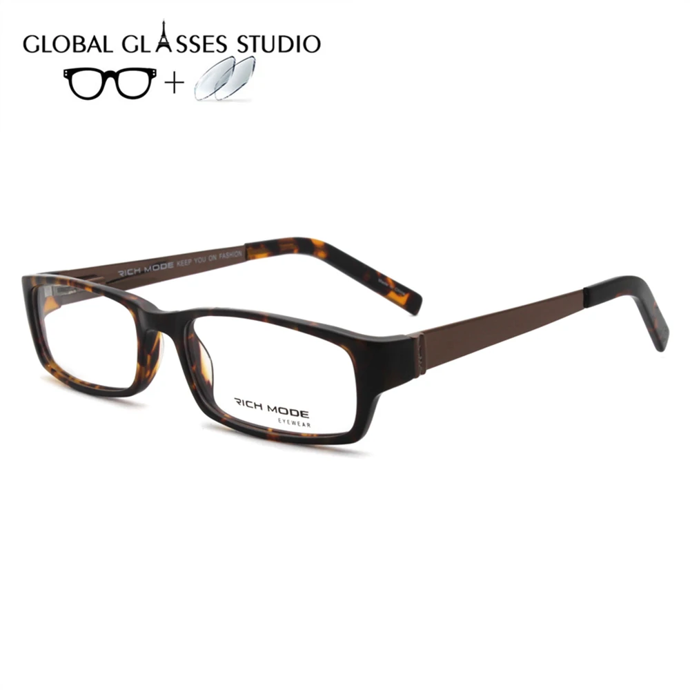 Новые модные ацетатные очки RM00476 квадратной формы для мужчин и женщин линзы