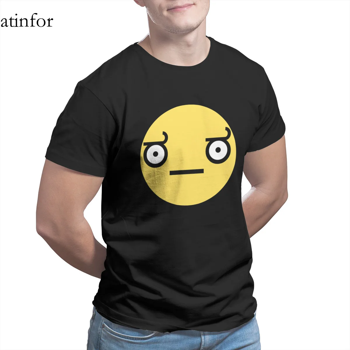 

Look of Disapproval Red Basic T-Shirt Essentials Custom Funny Retro Hip-Hop Tees 25241