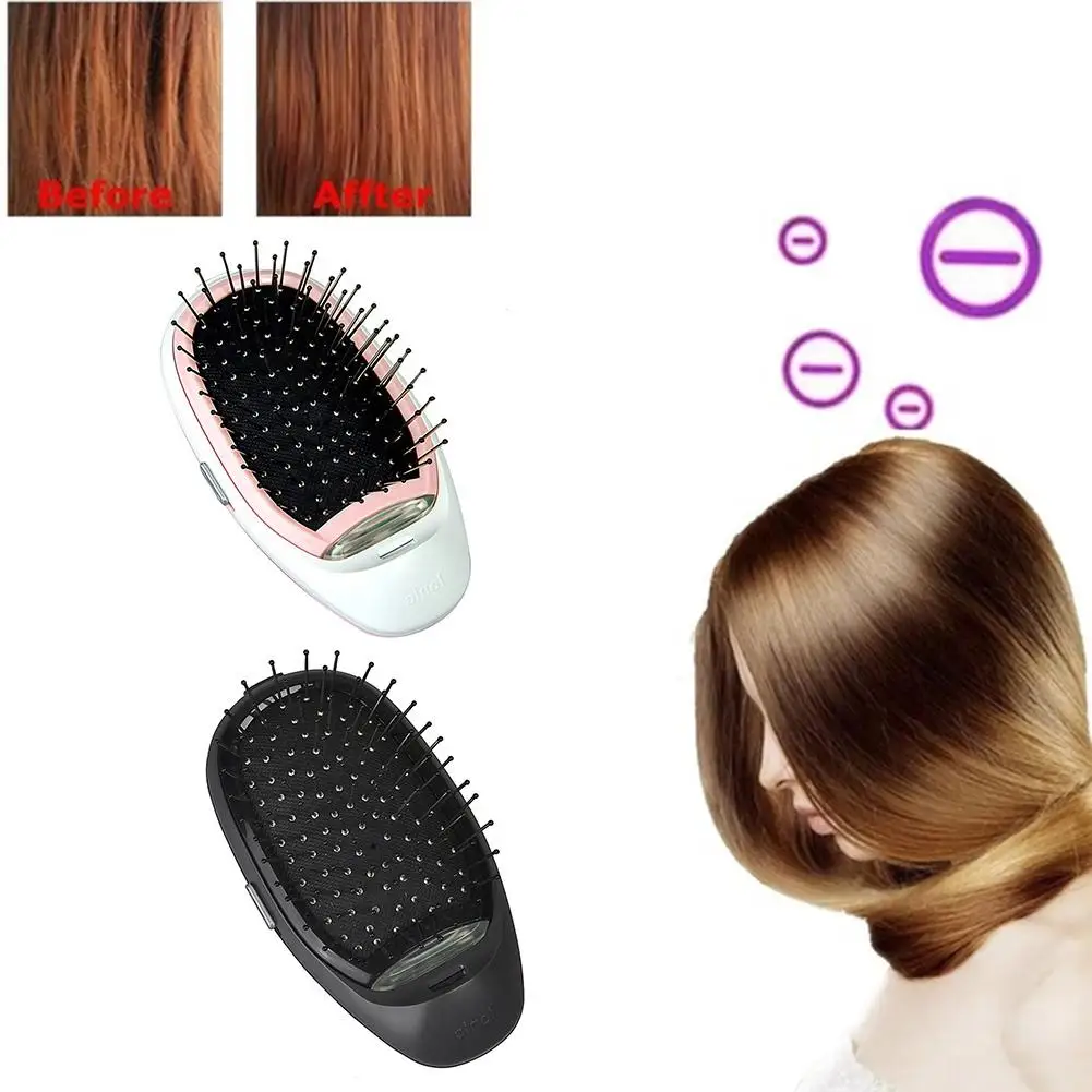 Домашний дорожный портативный Электрический Ионный расческа массажный гребень