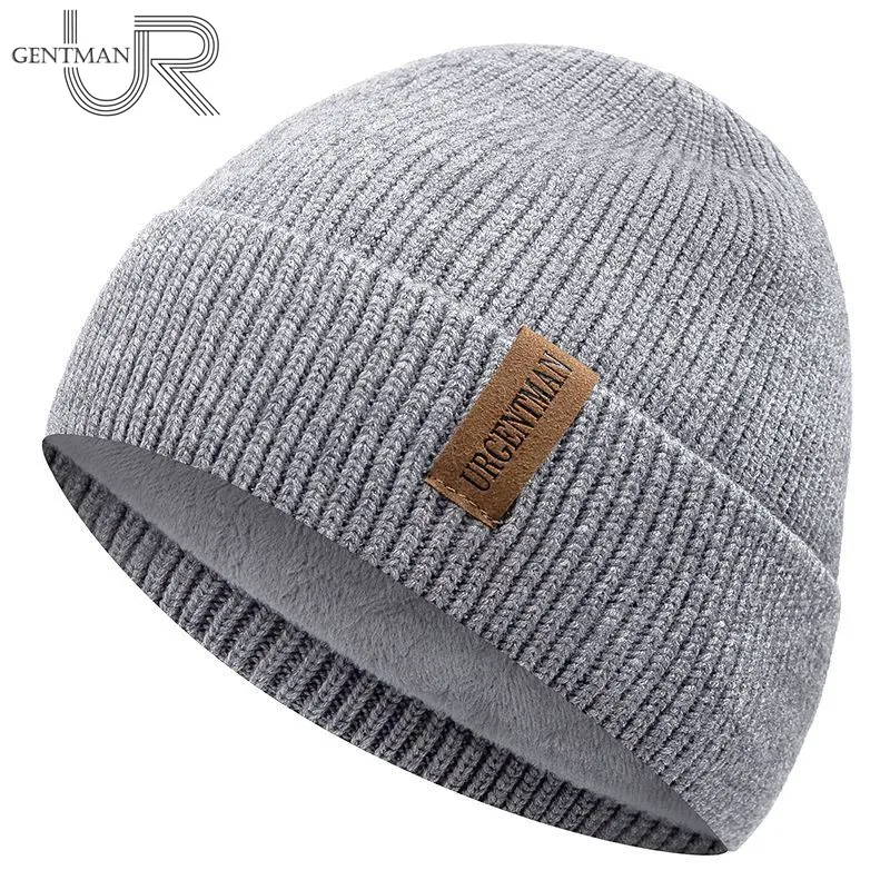 

New Unisex Winter Hat Add Fleece Warm Cap URGENTMAN Stylish Soft Beanie Hat For Men Women Outdoor Thicken Ski Sports Knitted Hat