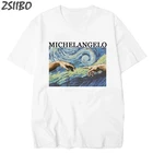 Летняя мужская футболка, Мужская футболка с надписью You Look Like Heaven and I Felt Like Hell Michaelangelo the Last судьи, мужские футболки, Прямая поставка 3XL
