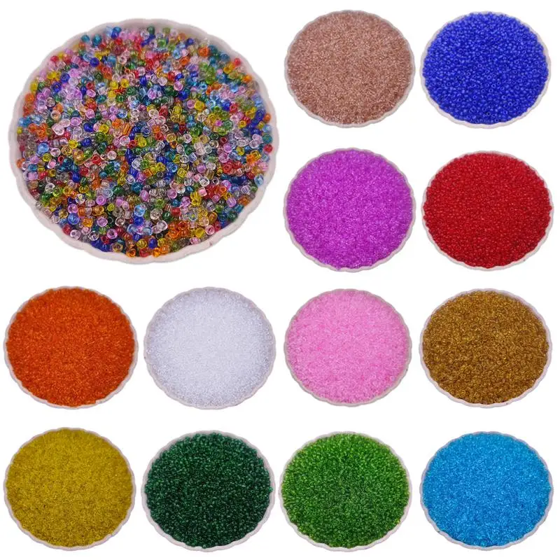 

500Pcs 2mm Transprament Round Loose Beads DIY For Jewelry Making Pendant Necklace Bracelet Wholesale