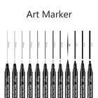 1 @ # пигментный лайнер Pigma Micron, чернильный маркер, ручка 0,05 0,1 0,2 0,3 0,4 0,5 0,6 0,8, разные наконечники, черный тонкий фломастер, ручки для набросков